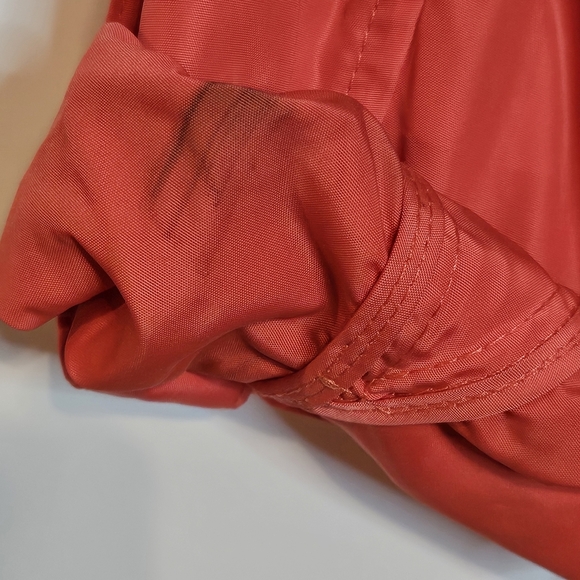 Michael Kors Coral Windbreaker Jacket Full Zip Gold Accents Wmns Extra Small - Picture 11 of 15